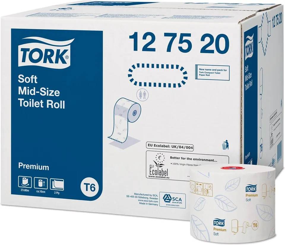 Tork 127520 carta igienica 2 veli 27 rotoli 90 m morbida