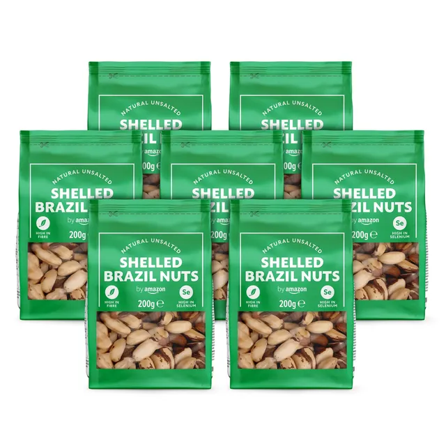 by Amazon Noci del Brasile Sgusciate 7 x 200 g ricche di selenio