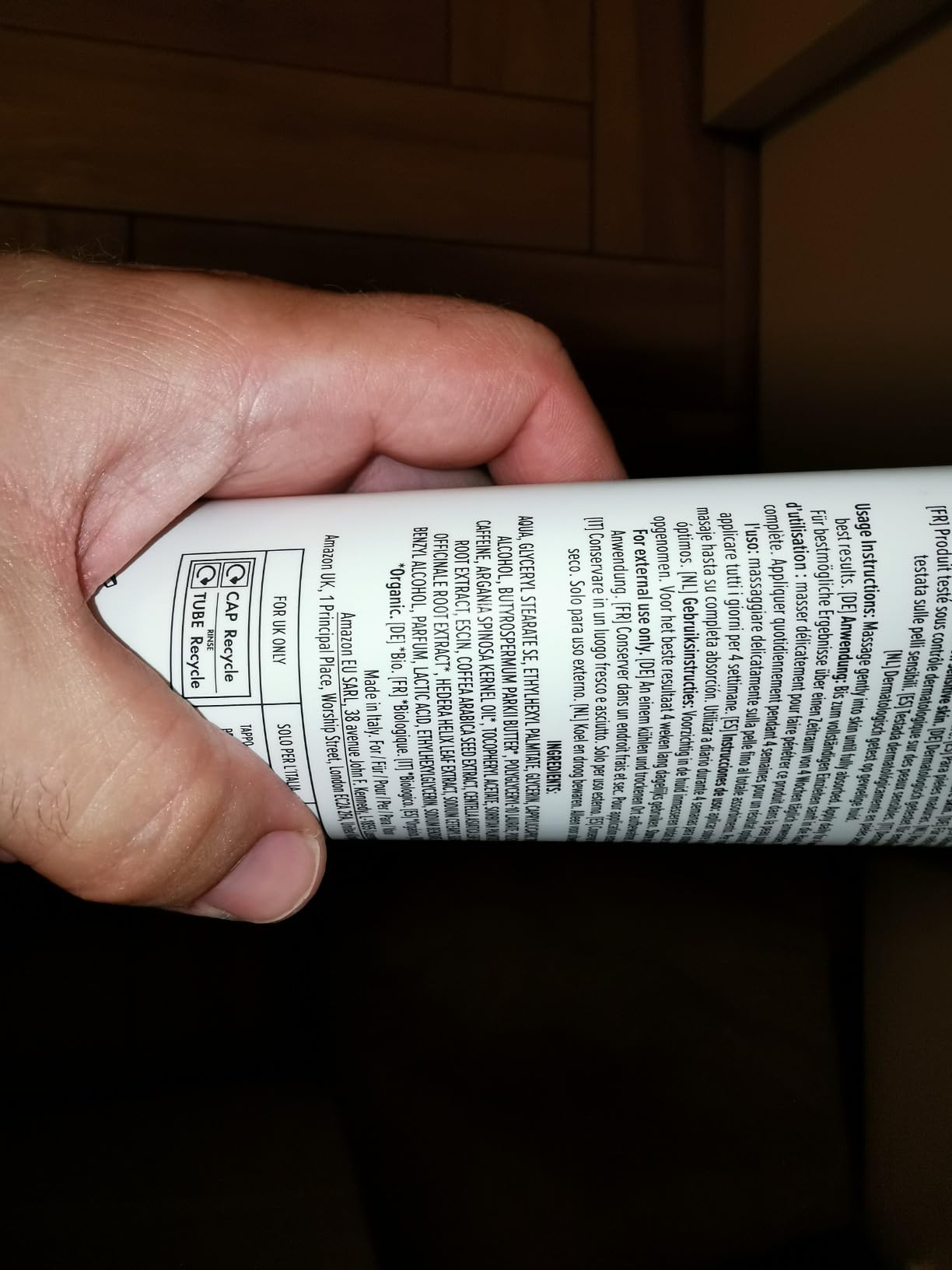 by Amazon crema corpo anticellulite 2x250 ml pelle matura