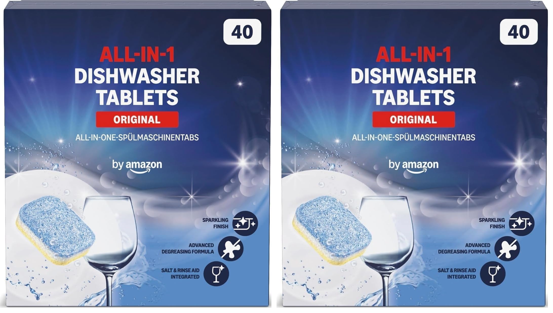 by Amazon All-in-One pastiglie lavastoviglie limone 40 pz