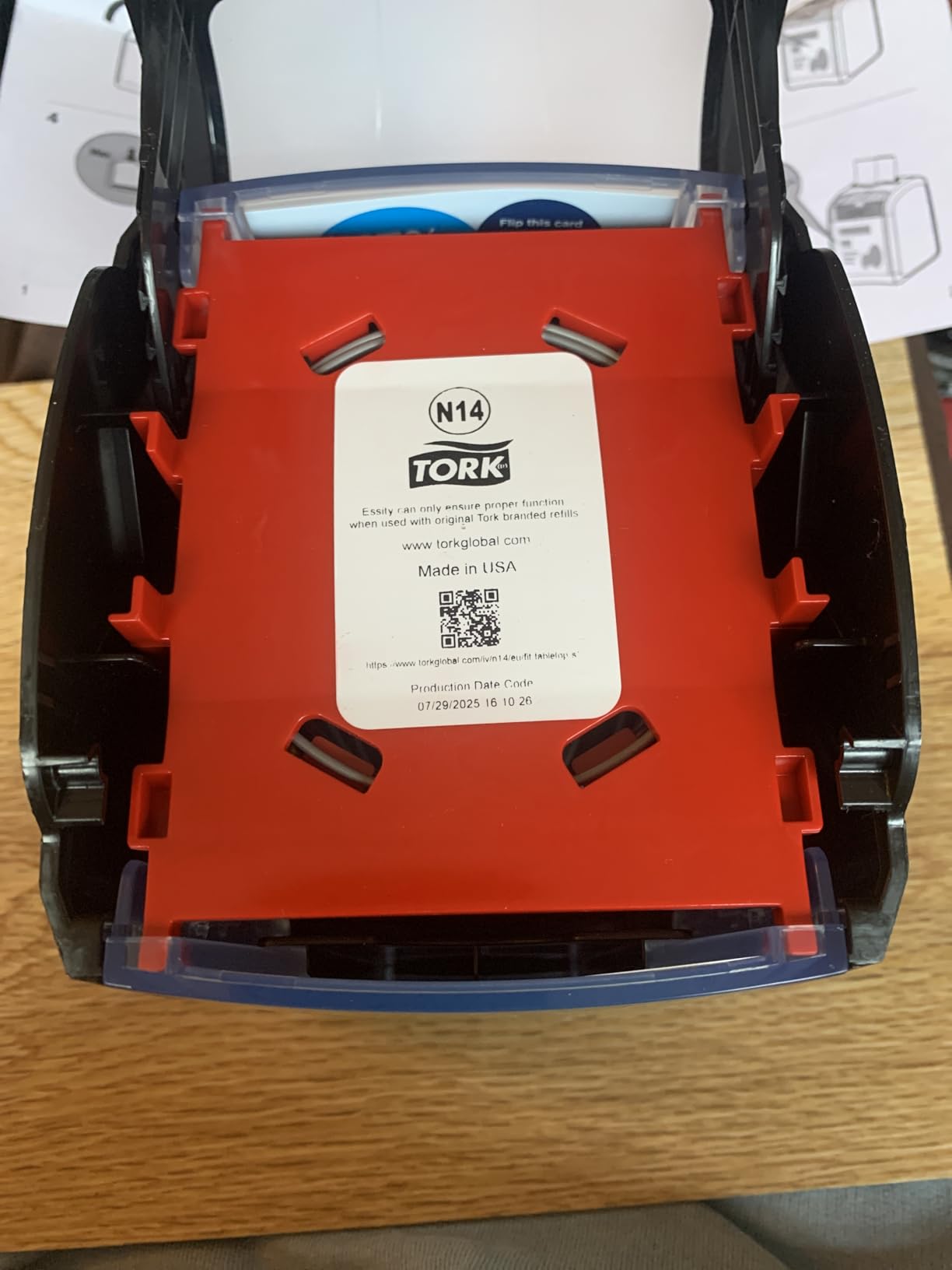 Tork Xpressnap Fit 272900 dispenser tovaglioli nero da tavolo