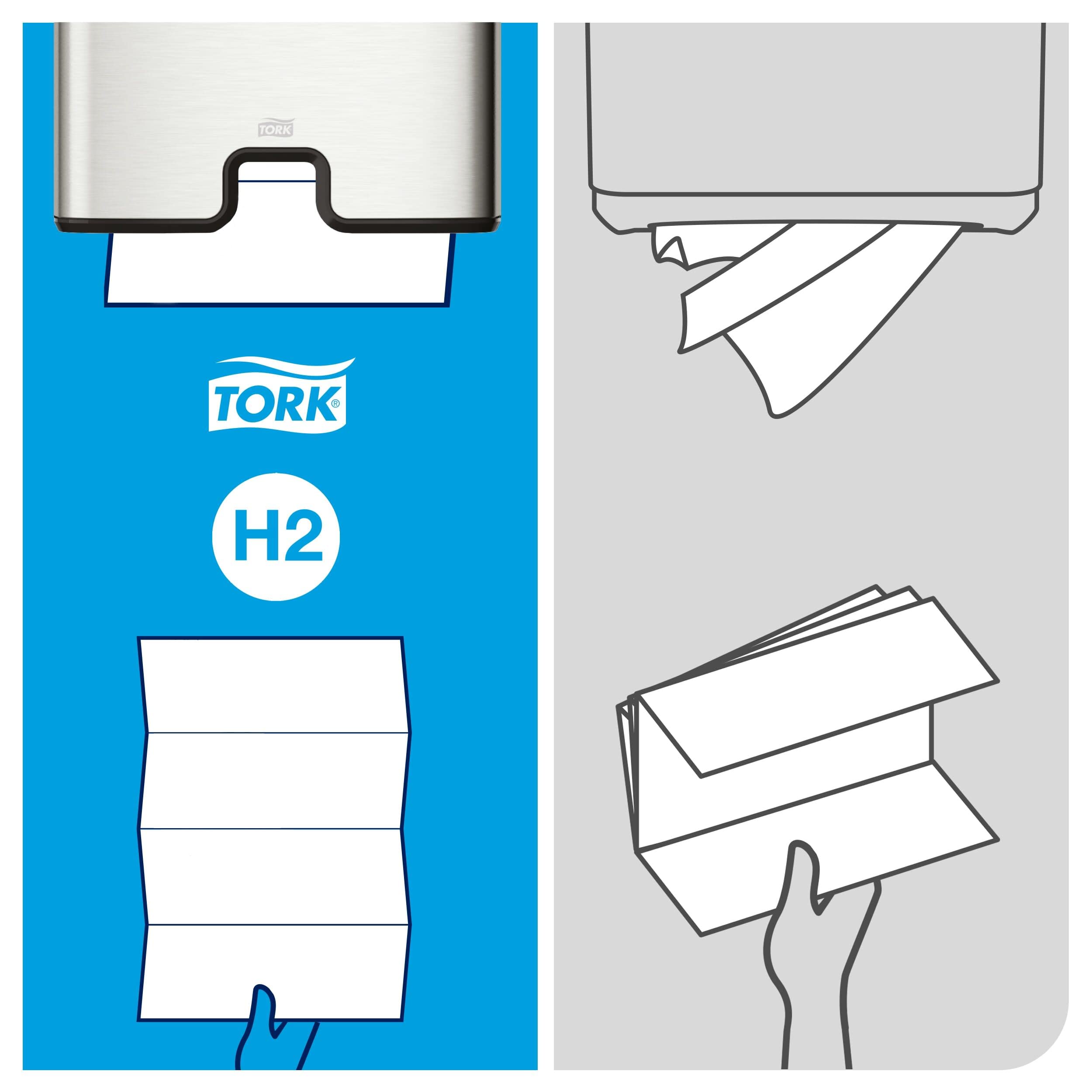 Tork Xpress 460004 dispenser asciugamani intercalati inox H2