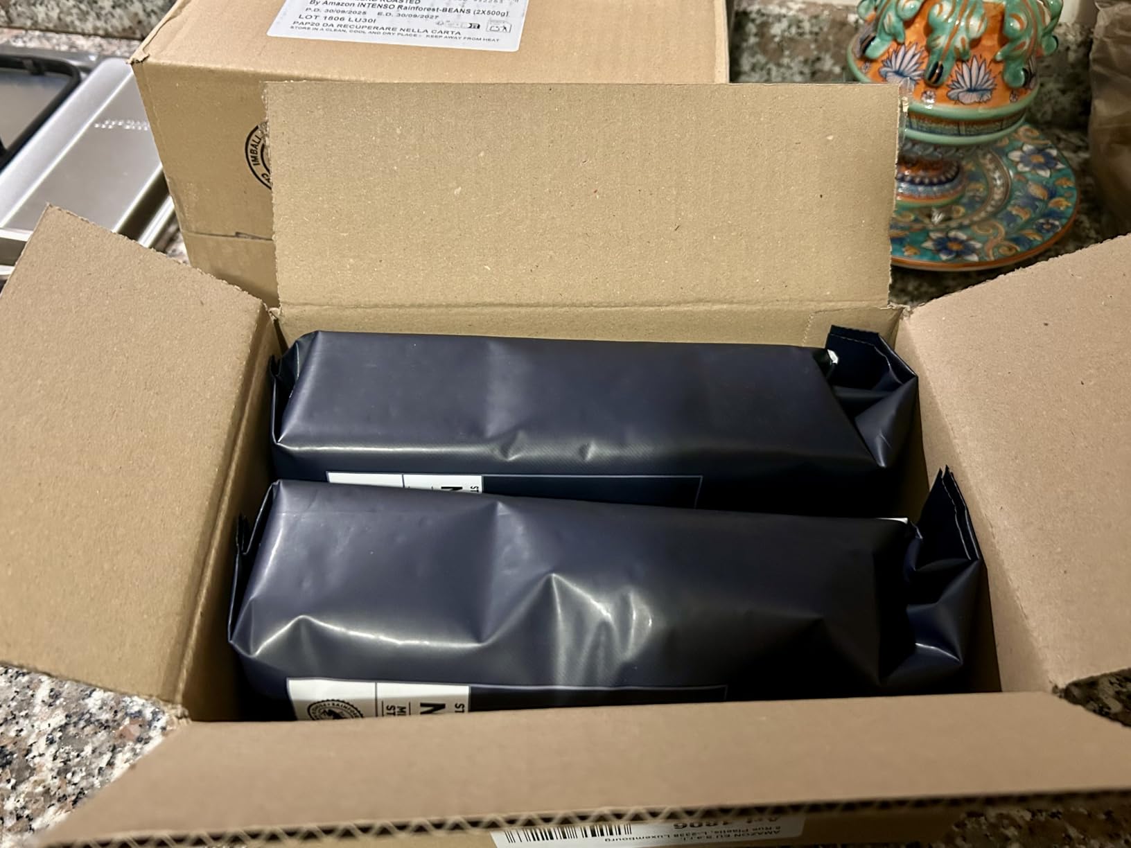 by Amazon Caffè Intenso caffè in grani 1 kg tostatura chiara