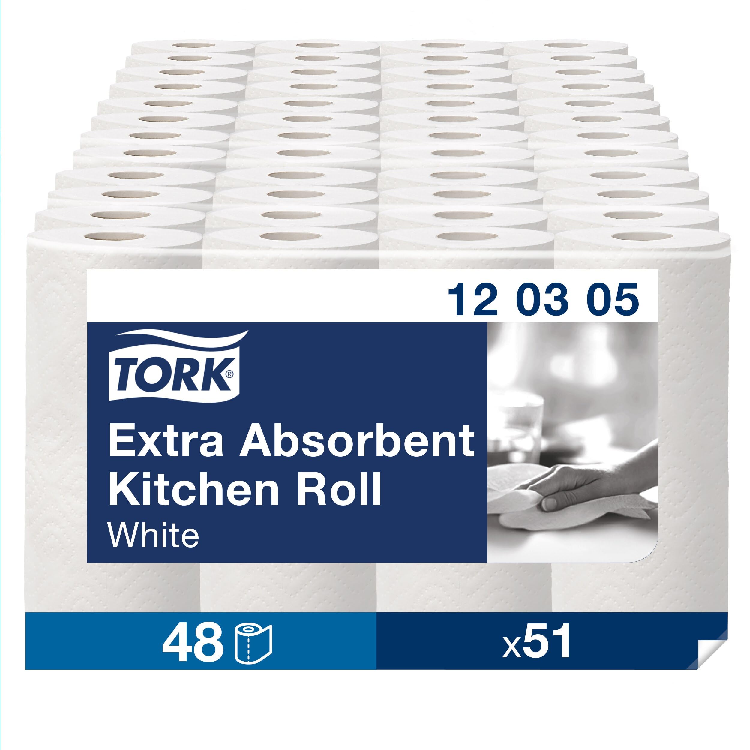 Tork 120305 carta cucina 3 veli 48 rotoli da 12,2 m