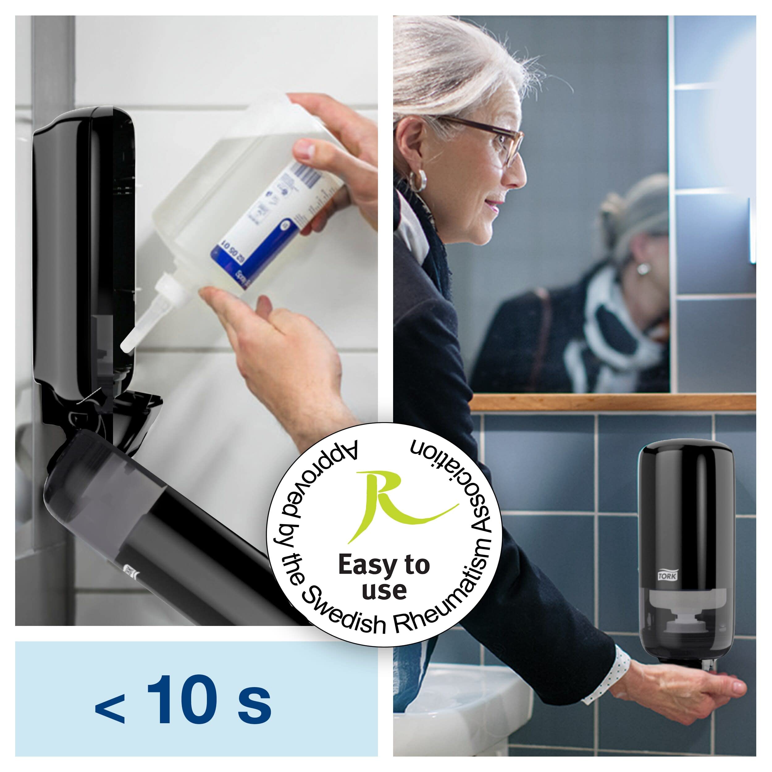 Tork Elevation 561508 dispenser sapone schiuma nero S4
