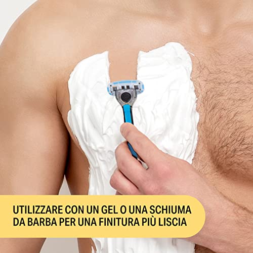 by Amazon rasoio corpo uomo 7 ricariche pelle sensibile