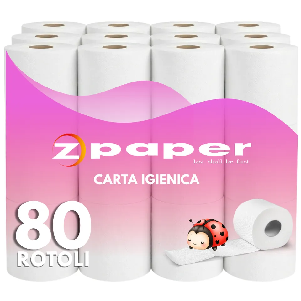 Zpaper C200 Carta Igienica Domestica 80 Rotoli 2 veli