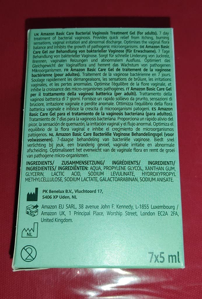Healthcare by Amazon Gel Vaginosi Batterica 7x5 ml 7 Giorni