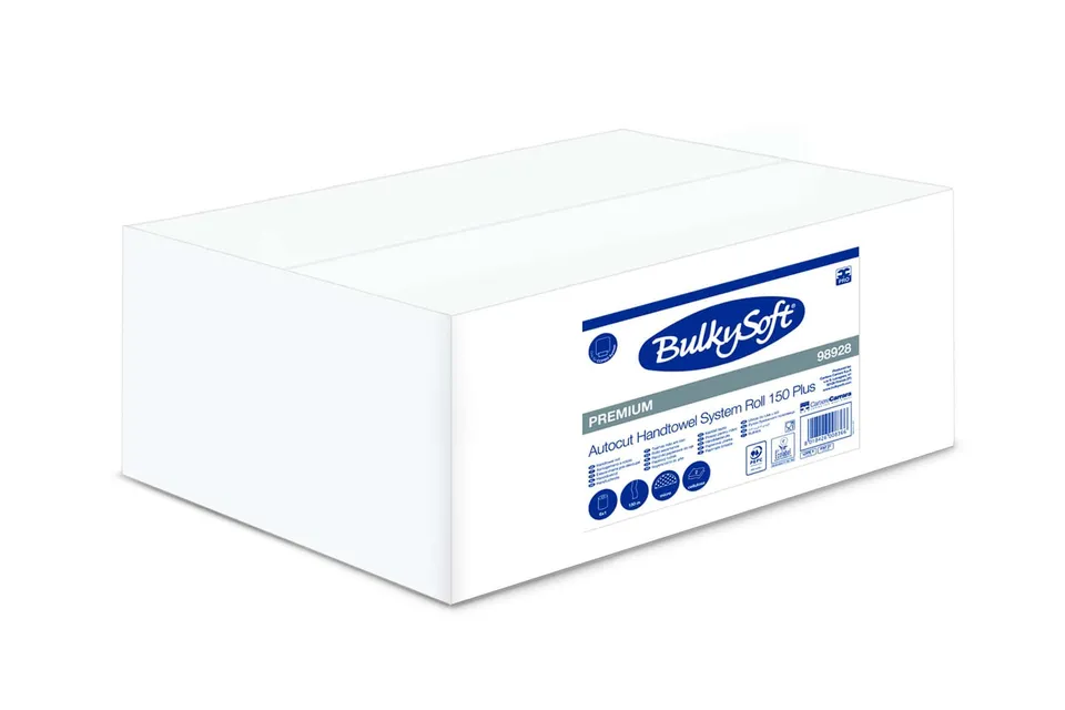 Bulkysoft Premium Autocut Handtowel System Roll 150 Plus asciugamani