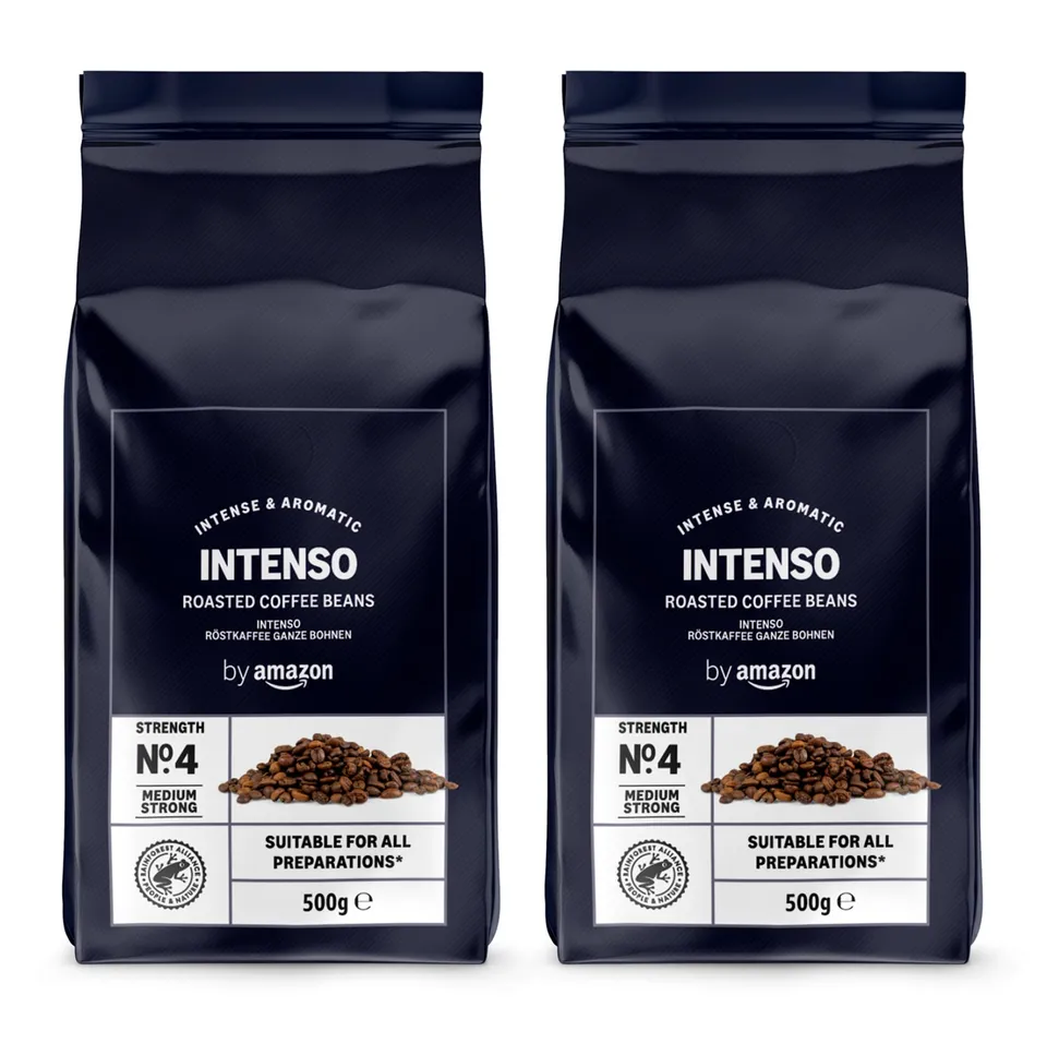 by Amazon Caffè Intenso caffè in grani 1 kg tostatura chiara