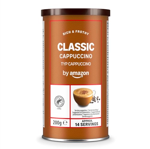 by Amazon cappuccino classico istantaneo 200 g 14 tazze