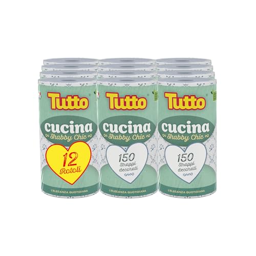 Tutto Shabby Chic carta cucina 12 rotoli 150 strappi