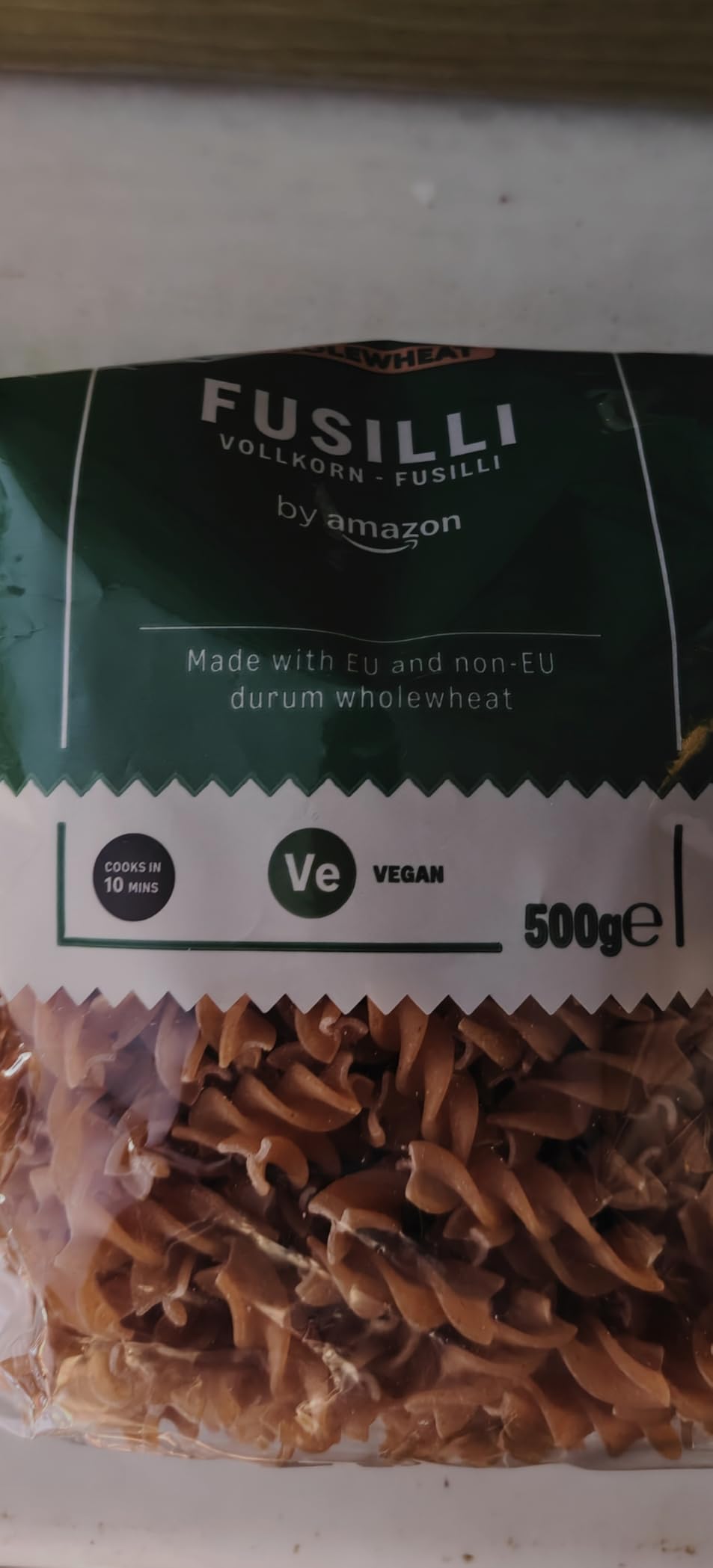 by Amazon Fusilli Integrali pasta 500 g grano duro