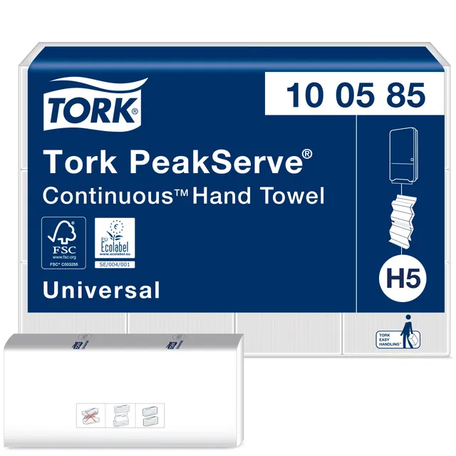 Tork PeakServe Universal 100585 asciugamani carta H5 12x410