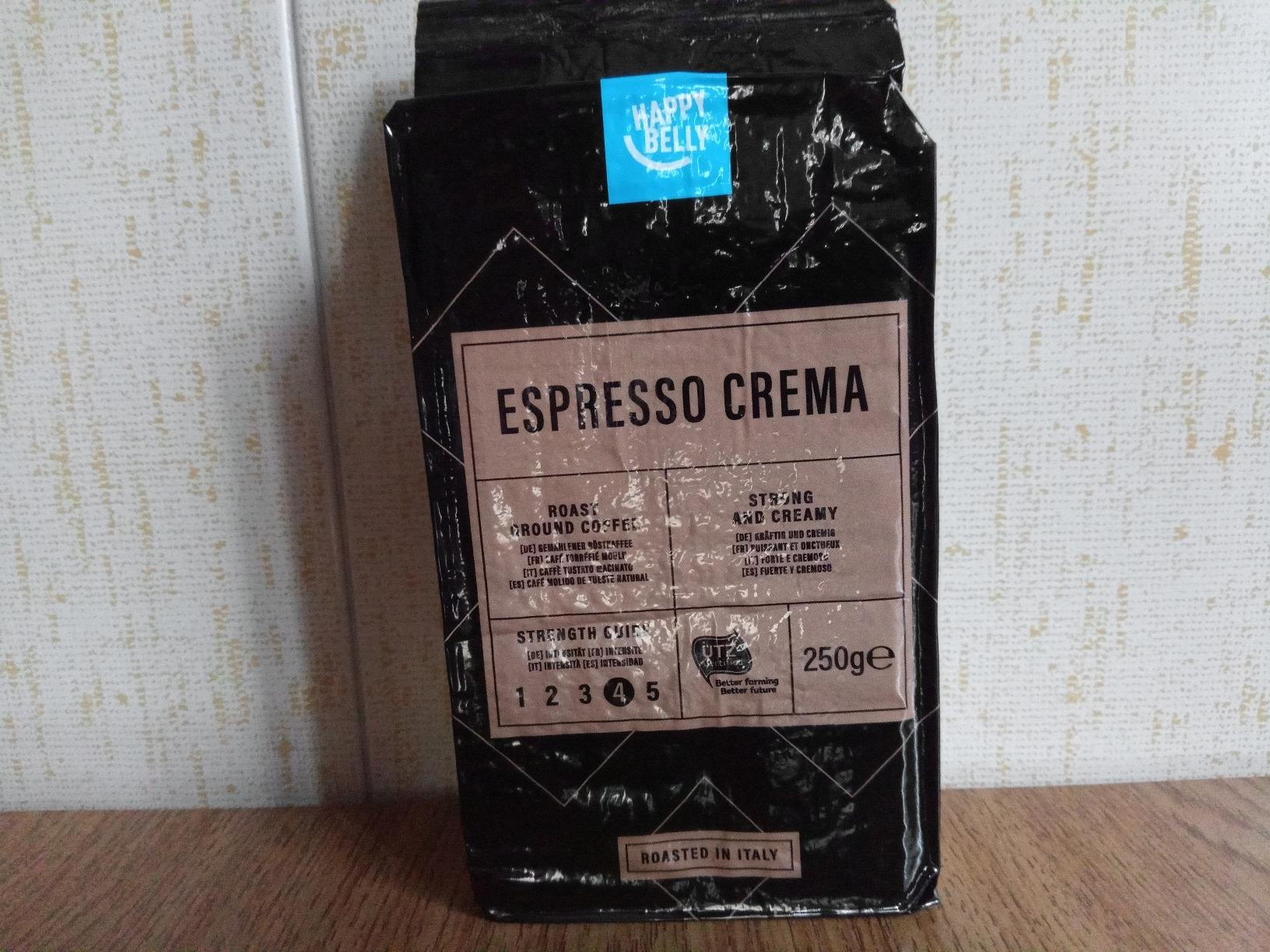 by Amazon Espresso Crema caffè macinato 4x250g tostatura chiara