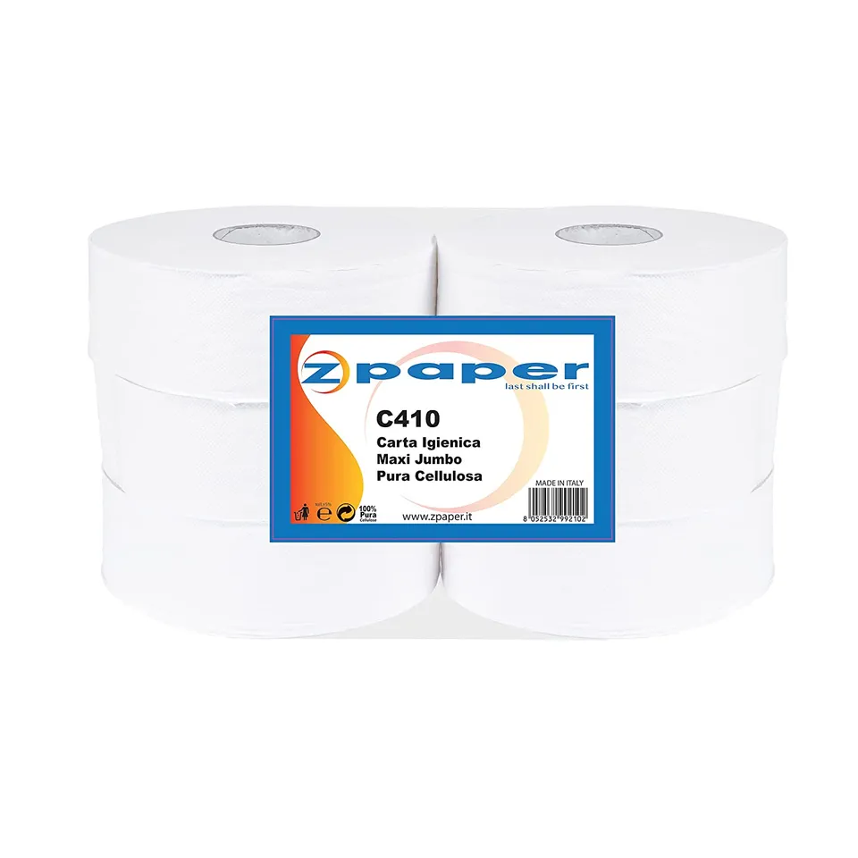 Zpaper C410 MAXI carta igienica jumbo 6 rotoli 320 metri 2 veli