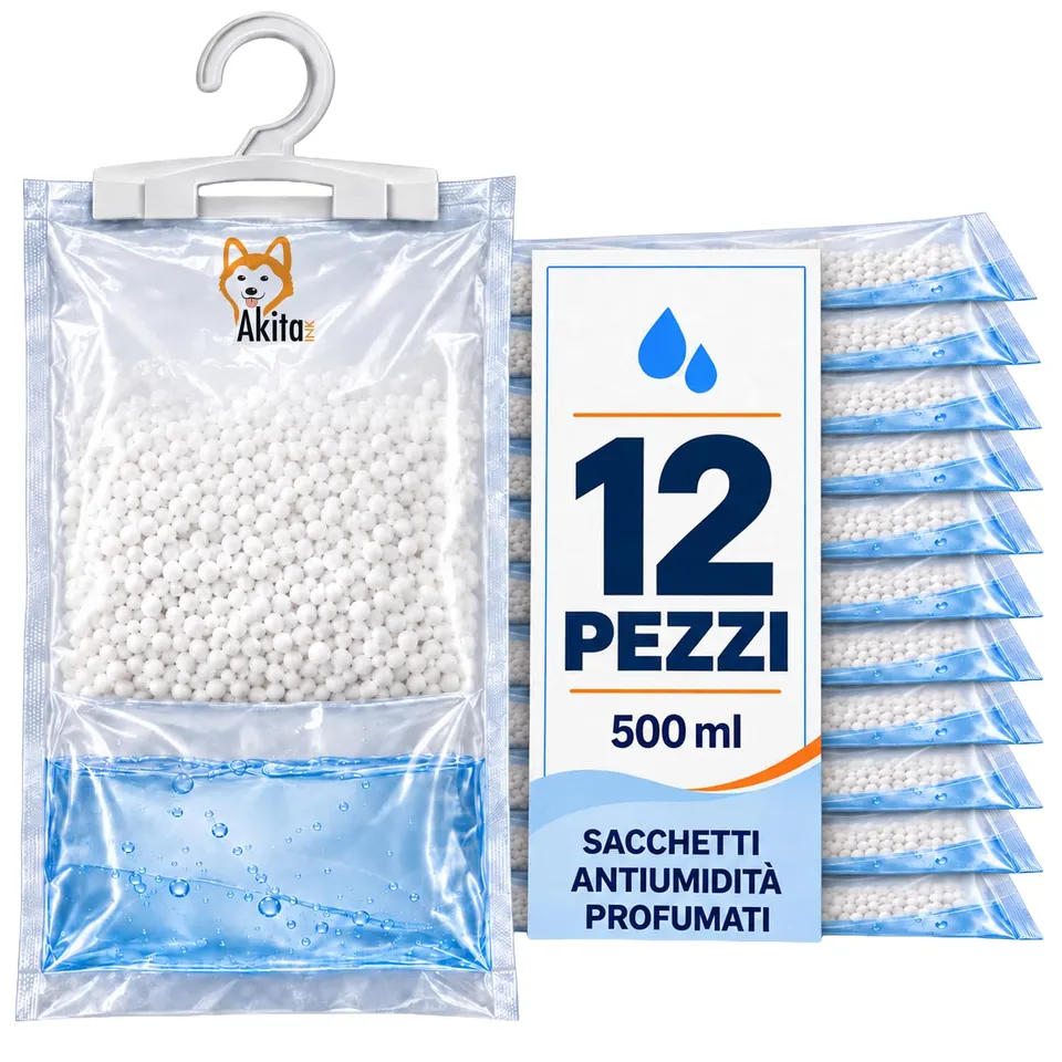 Akitaink assorbiumidità appendere 500ml 12 pezzi profumati