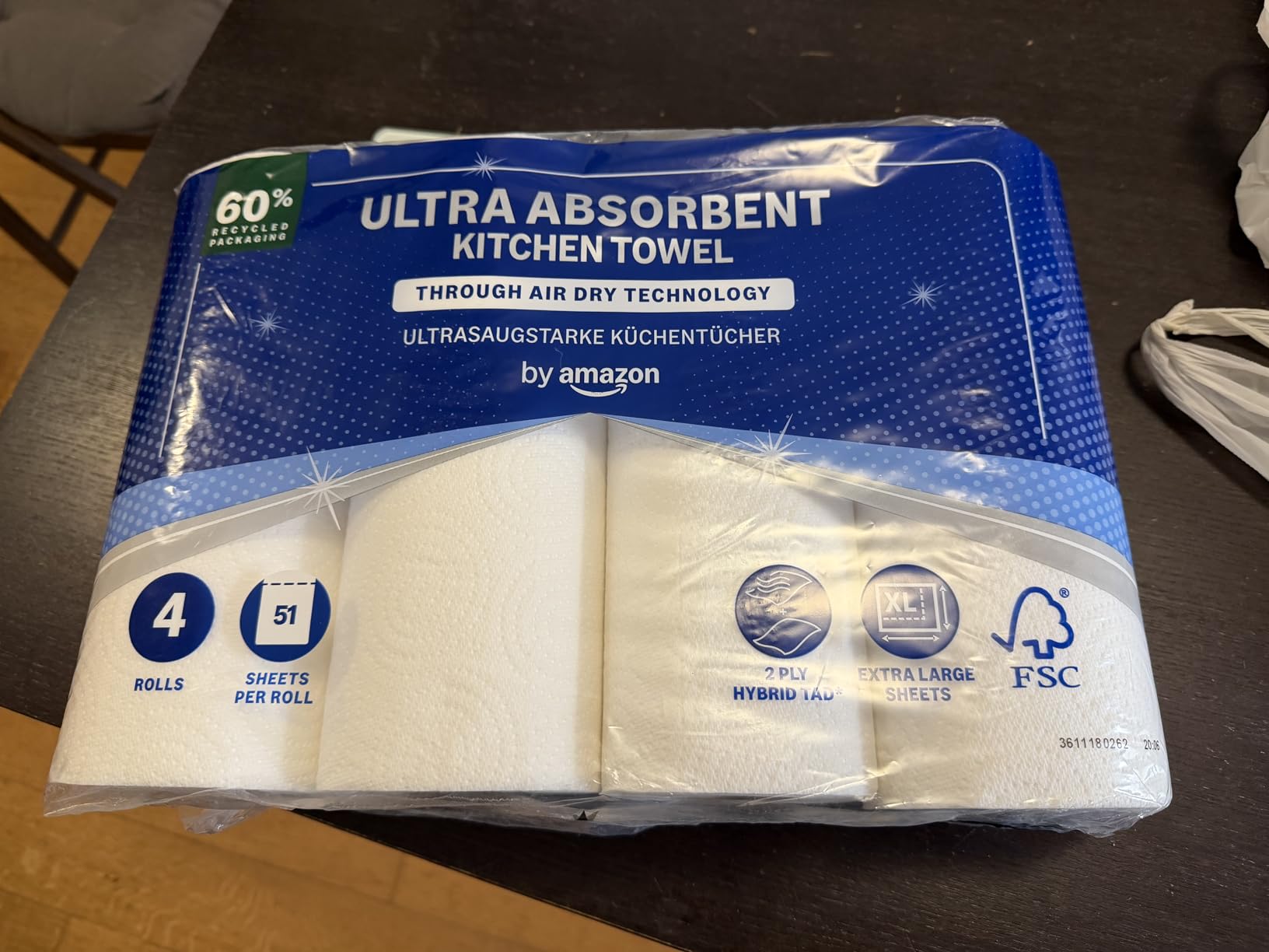 by Amazon TAD Ultra carta cucina 4 rotoli ultra assorbente