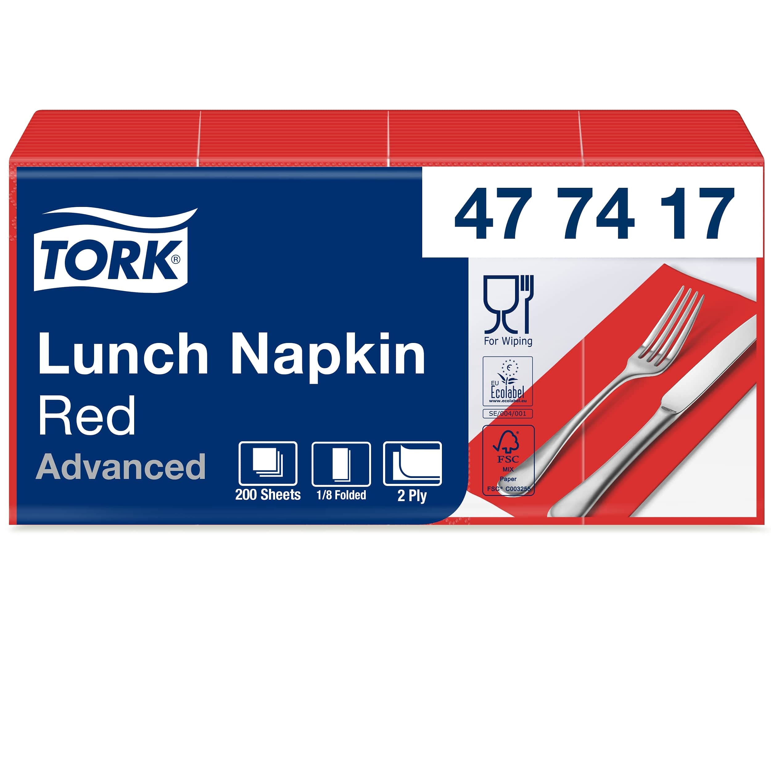 Tork Lunch 477850 tovaglioli neri 2 veli 2000 pz
