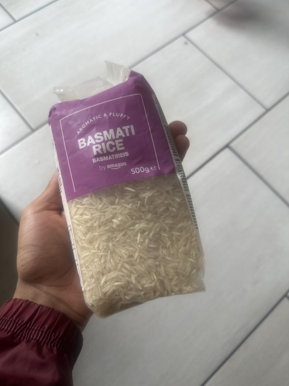 by Amazon Riso Basmati Grani Lunghi 500 g aromatico