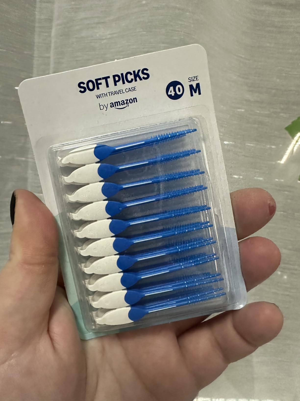 by Amazon Scovolini Morbidi Misura Normale interdentali 80 pezzi blu