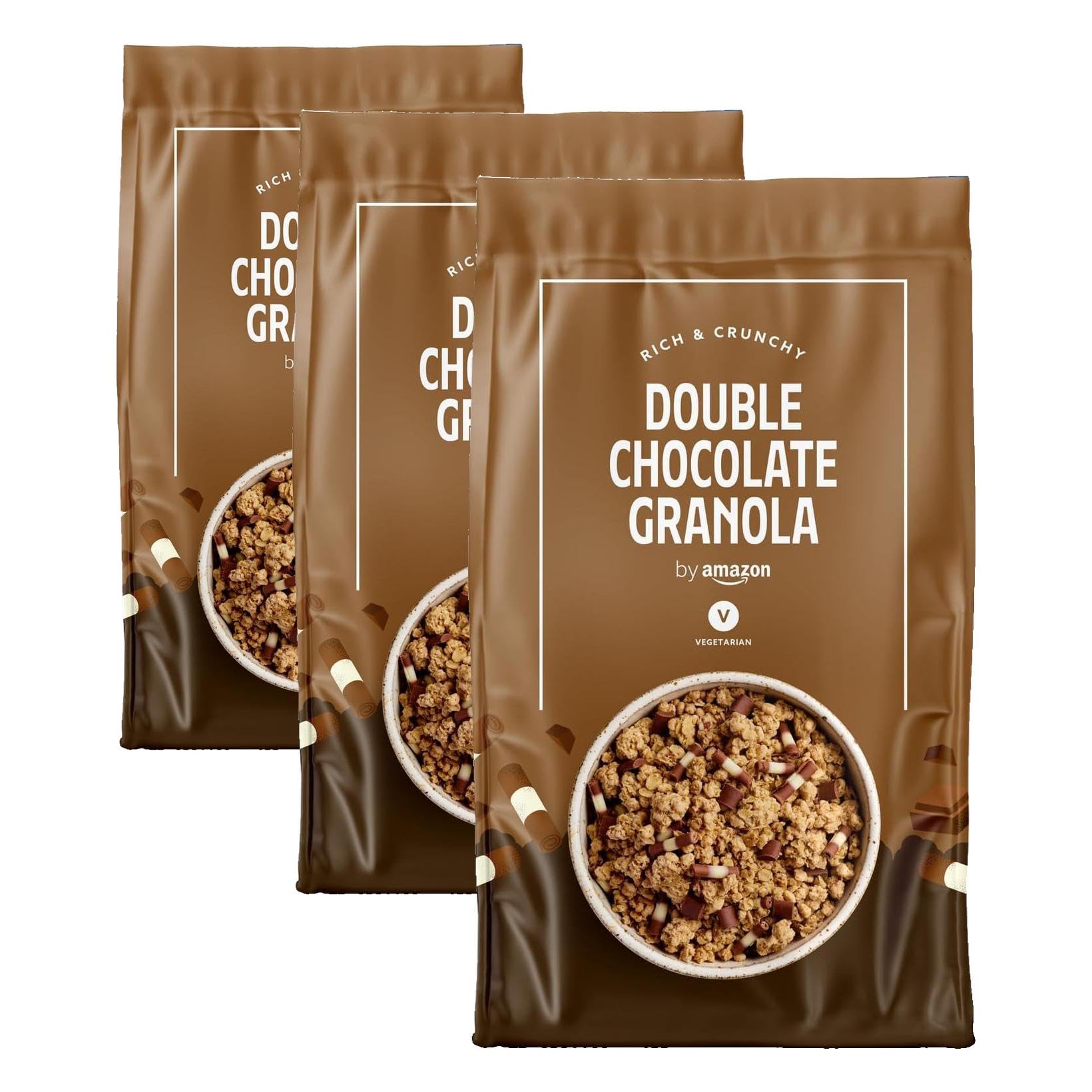 by Amazon Granola Double Chocolate 500g Croccante