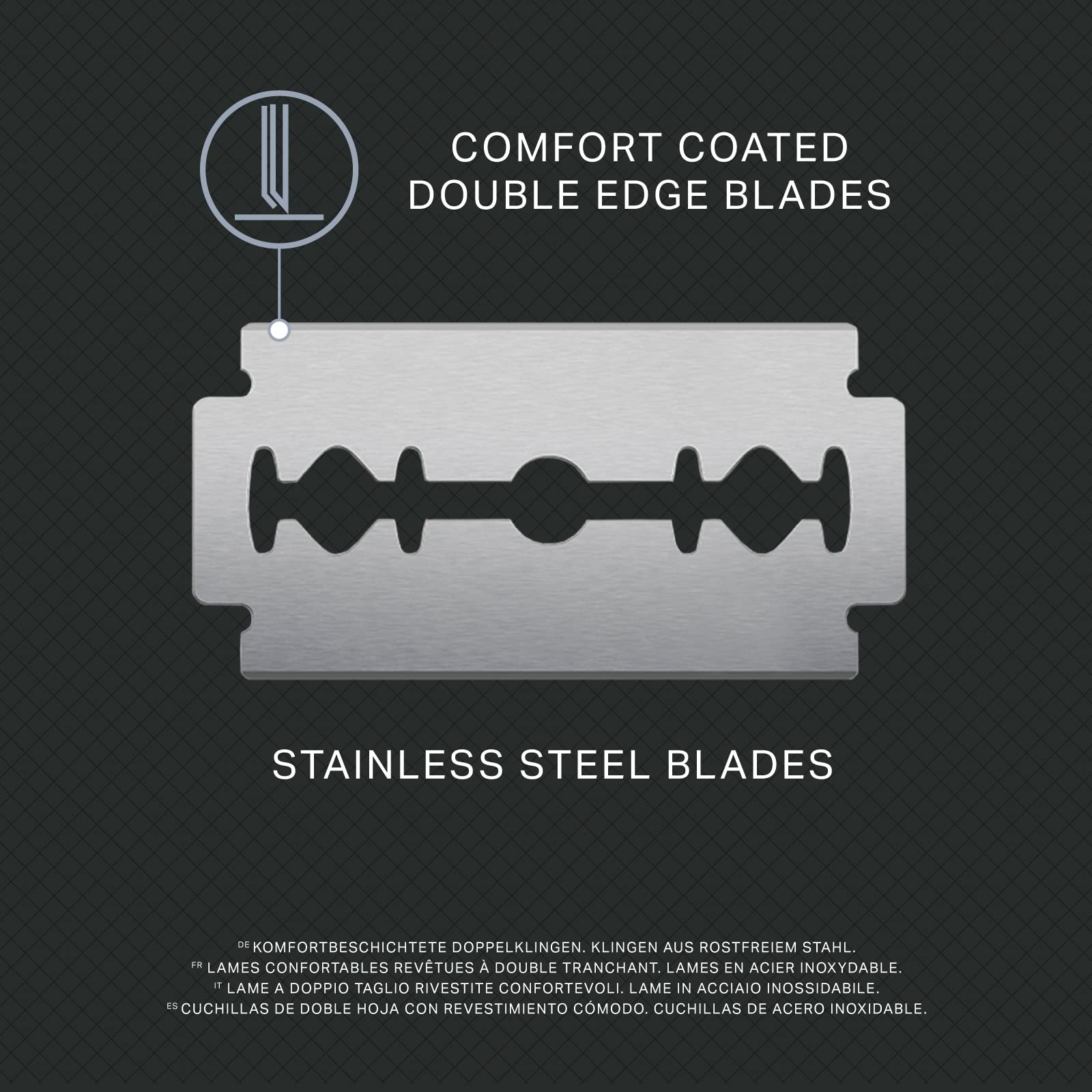 by Amazon Double Blades lamette da barba 100 pezzi doppio bordo
