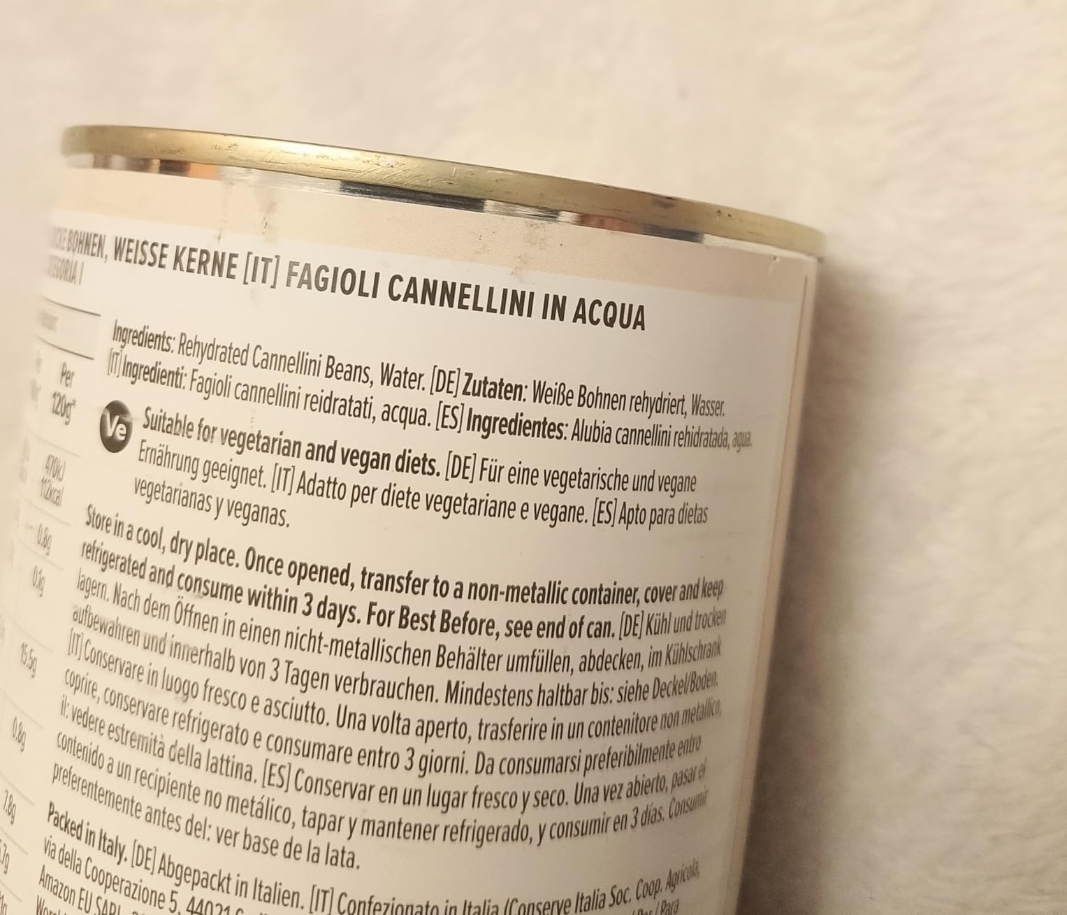 by Amazon Fagioli Cannellini in Acqua 400g vegani