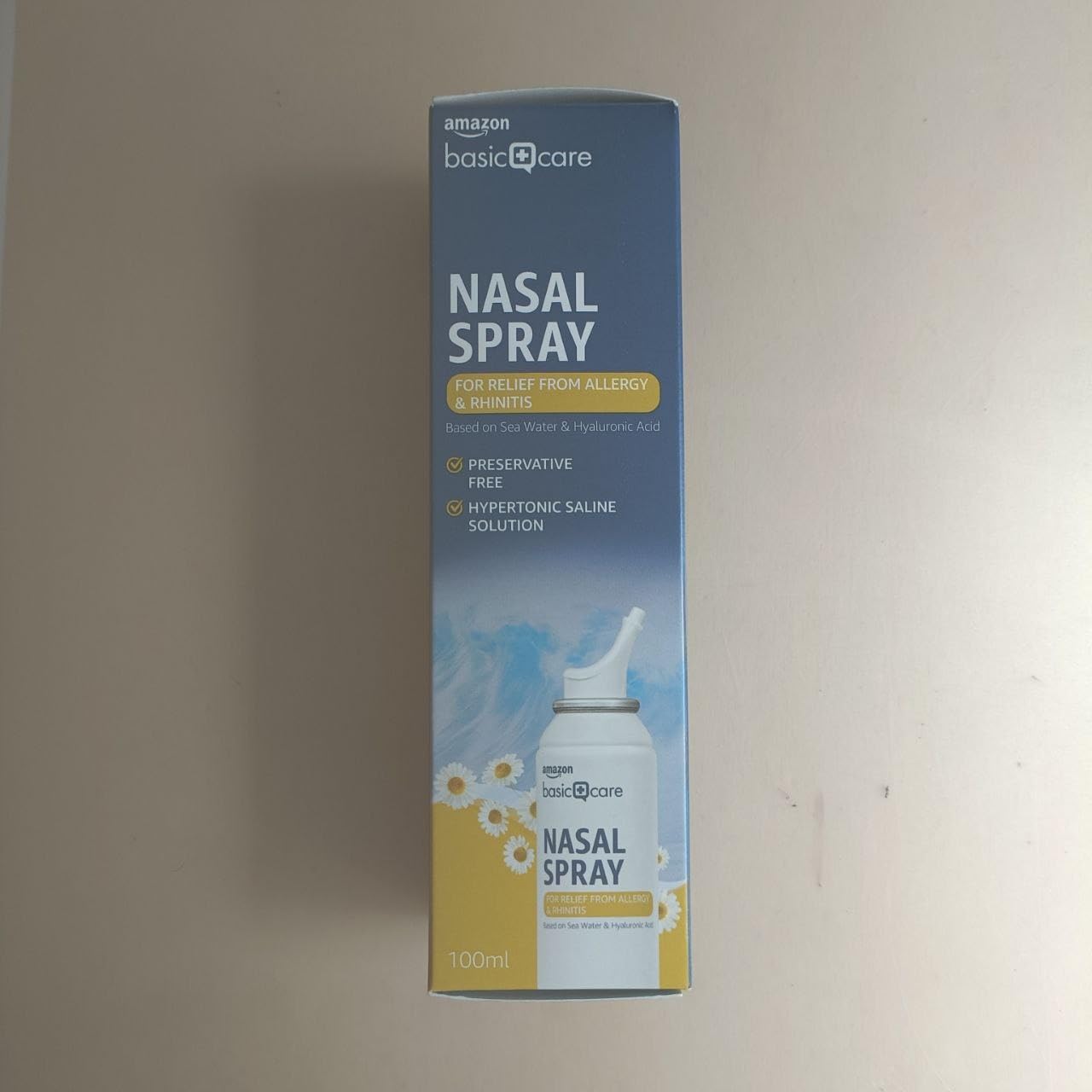 by Amazon Basic Care Spray Nasale 100 ml Acqua di Mare Ipertonico