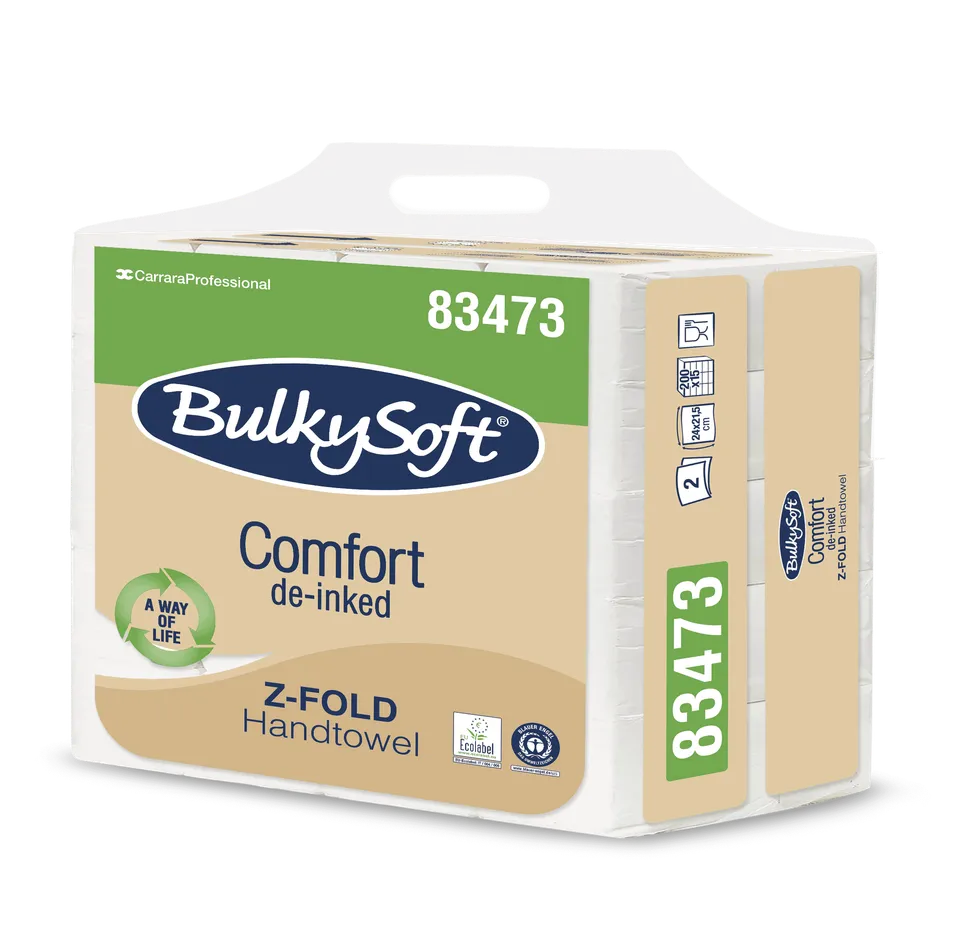 Bulkysoft Comfort Z-Fold 2V Easybag asciugamani 2 veli
