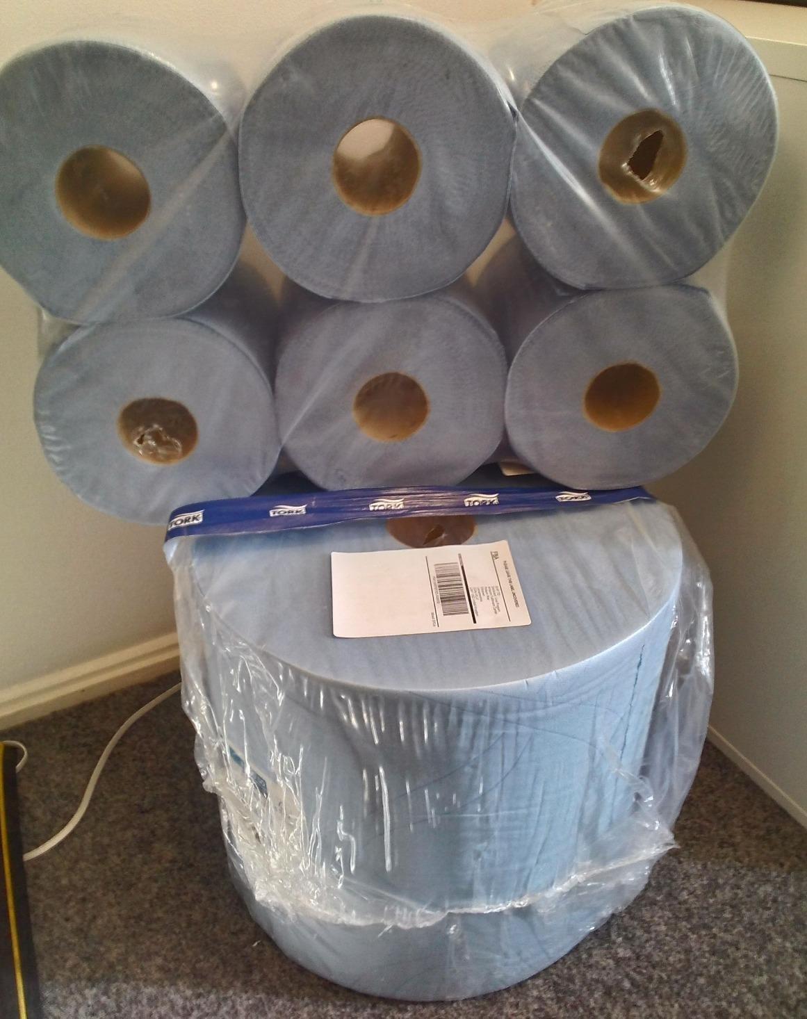Tork 130050 QuickDry rotolone carta blu 510m 1 pezzo