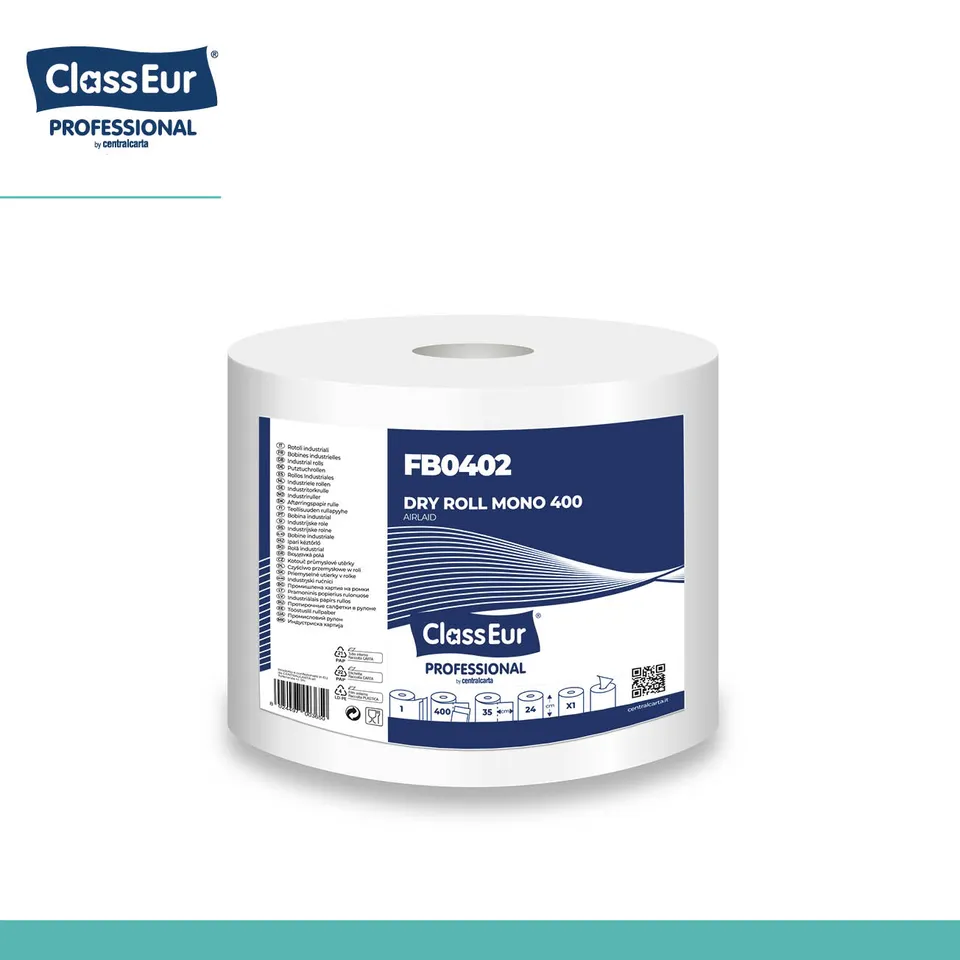Centralcarta Dryroll Mono 400 Bobina Industriale 1 Rotolo