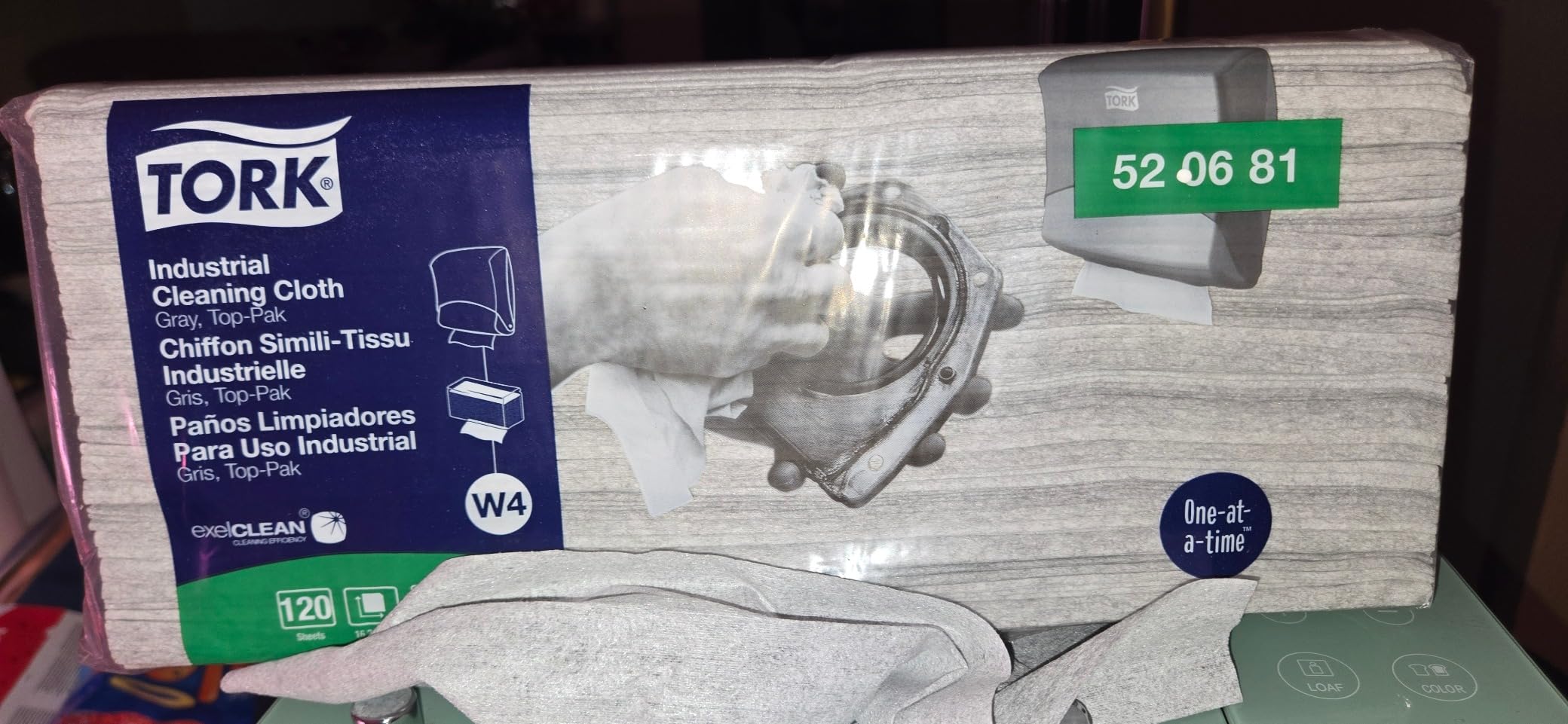 Tork W4 520681 panno pulizia industriale grigio 4x120 pezzi