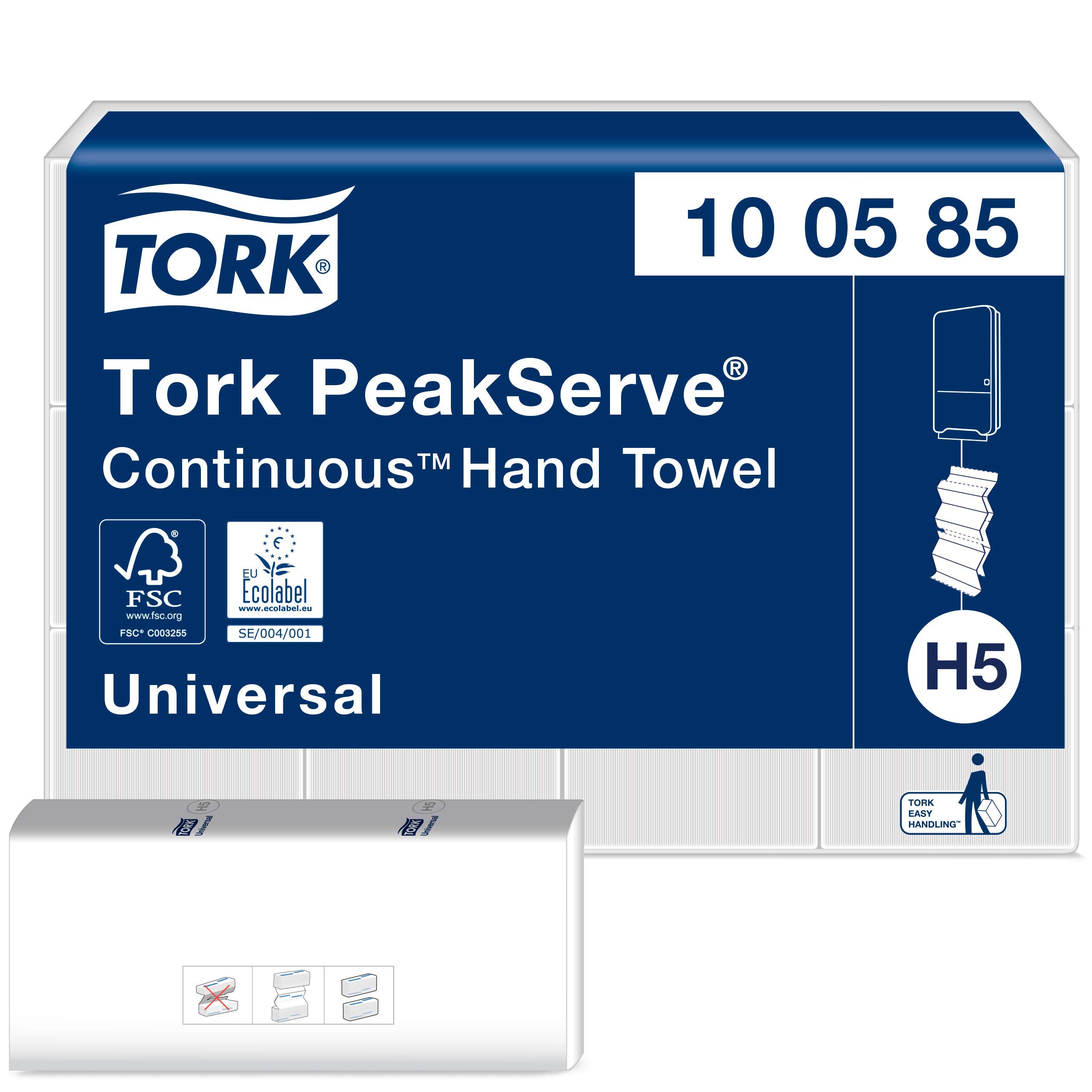 Tork PeakServe Universal 100585 asciugamani carta H5 12x410